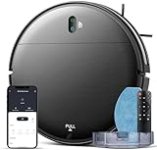 Robot Vacuum and Mop Combo, 2 in 1 Mopping Robot Vacuum Cleaner with Schedule, Wi-Fi/App, 1400Pa Max Suction, Self-Charging Robotic Vacuum, Slim, Ideal for Hard Floor, Pet Hair, Low-Pile Carpet