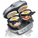 Hamilton Beach Dual Breakfast Sandwich Maker SKU R2621 (Renewed)