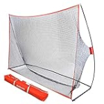 GoSports 10 ft x 7 ft Golf Practice Hitting Net – Personal Driving Range for Indoor or Outdoor Practice