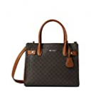 Nine West Bettina Satchel Brown Logo One Size
