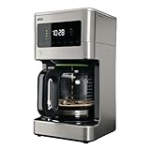 Braun BrewSense 12-Cup Drip Coffee Maker, Stainless Steel – PureFlavor & Fast Brew System – Three Brew Modes – 24-Hour Programmable Timer – Dishwasher Safe