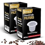 Disposable Coffee Filters 600 Count Paper Coffee Filter Compatible with Keurig Brewers Single Serve 1.0 and 2.0 Fits All Brands Resusable K Cup Filter