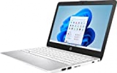 HP Stream 11.6-inch HD Non-Touch, 64GB eMMC, Intel Celeron N4020 Laptop (4GB RAM, Intel UHD 600 Graphics, SD Card Reader, 14 Hour Battery, Windows 11 Home S) Diamond White, 11-ak0013dx (Renewed)