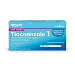 Amazon Basic Care Tioconazole Ointment 6.5 Percent, Vaginal Antifungal, 1-Dose Treatment, Vaginal Yeast Infection Treatment For Women, Feminine Care, 0.16 ounce (Pack of 1)