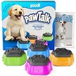 PawTalk Recordable Dog Buttons – Talking Buttons for Pet Communication – Gifts, Games & Stuff for Dogs – Speaking Button for Dog Training – Teach Your Dog to Communicate Through Words – Gift Set of 4