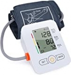Blood Pressure Monitor, Blood Pressure Machine Extra Large Cuff Upper Arm, BP Cuff Automatic Upper Arm, with 22-42 cm Wide-Range Large Cuff 60 Groups Reading Memory for Home Use（White）