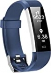 Kummel Fitness Tracker with Heart Rate Monitor, Waterproof Activity Tracker with Pedometer & Sleep Monitor, Calories, Step Tracking for Women Men Blue