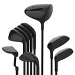 Stix Golf 9 Club Set – Unisex – Black – 9 Clubs – Graphite Shafts – Premium Materials, Modern Design, Quality – Right Handed, Stiff Flex, Standard