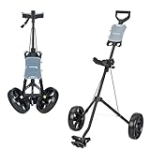 XDriveMax GC01 Golf Pull Push Cart 2 Wheel,Foldable Golf Push Cart for Golf Clubs,Lightweight Folding Golf Walking Pull Carts