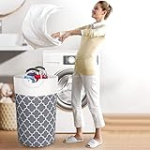 Sales Today Clearance Prime Only, 82L Laundry Basket, Large Laundry Hamper with Long Reinforced Handles, Freestanding Clothes Hamper, Storage Basket for Bedroom, Bathroom