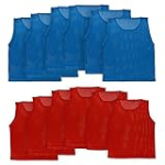 Athllete LITEMESH Pinnies Scrimmage Vests Team Practice Jersey for Teen & Adult (12 Jerseys) Lightweight Pennys