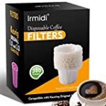 Irmidi Disposable Coffee Paper Filters 380 Counts Coffee Filter for Reusable Single Serve Pods Keurig Coffee Maker,Perfect Size for all K-Cups. (380)