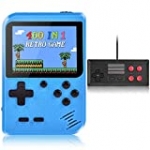 Handheld Game Console, Retro Game Console with 400 Classic Handheld Games, Supporting 2 Players & TV Connection, 800 mAh Rechargeable Battery