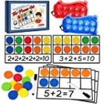 Torlam Magnetic Ten Frame & Pop Board, Math Games for Kids Math Manipulatives Counters Elementary Kindergarten Preschool Classroom Must Haves Homeschool Special Education, Fidget Autism Sensory Toys