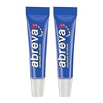 Abreva 10 Percent Docosanol Cold Sore Treatment, Treats Your Fever Blister in 2.5 Days – 0.07 oz Tube x 2