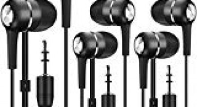 Bulk Earbuds Headphones Wholesale Earphones 50 Pack, Factorymall Low Cost Earbuds Disposable Ear Buds Bulk Headphones for School Classroom Students Kids-(Black)