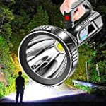 Strong Light Flashlight, Portable 90000 LED Ultra Bright Spotlight Flashlight, 4 Lights Modes Camping Flashlight Handheld Household Searchlight Waterproof Lamp, USB Rechargeable