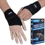 CERBONNY Carpal Tunnel Wrist Brace,2Pack Wrist Support Brace Adjustable Wrist Strap Reversible Wrist Brace for Sports Protecting/Tendonitis Pain Relief/Carpal Tunnel/Arthritis-Right&Left