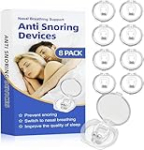 Anti Snoring Devices(8 Pack),Silicone Magnetic Stop Snoring Solution,Snoring Devices for Men and Women,Anti Snoring Nose Clip