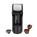 Hamilton Beach 49900 FlexBrew Single-Serve Coffee Maker Compatible with Pod Packs and Grounds, Black-Fast Brewing