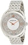 SWAROVSKI Women’s Crystalline Glam Stainless Steel Quartz Watch with Metal Strap, White, 3 (Model: 5455108)