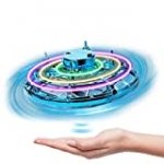 Hand Operated Drone for Kids Adults Mini Drones UFO Toy Drone Flying Ball Toys Hands Free Motion Sensor Drone with 360°Rotating LED USB Rechargeable Drone for Birthday Christmas Gifts Xmas