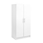 Prepac Armoir, Elite 32″W x 35″H x 20″D White Wardrobe Closet & Cabinet – Functional Clothes Storage with Hanging Rail, Armoire Wardrobe – WEW-3264