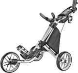 caddytek CaddyLite EZ Version 8 3 Wheel Golf Push Cart – Foldable Collapsible Lightweight Pushcart with Foot Brake – Easy to Open & Close, Silver, One Size (CaddyLite EZ Version 8 Silver)
