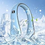 Portable Neck Hanging Fan, Hands Free Bladeless Neck Hanging Fans Portable Rechargeable, 360° Surround Wind Wearable Fan with 5-Speeds, Ultra Quiet, Suitable for Home, Office, Outdoor Travel #3