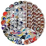 AcAliA 105 pcs Sports Stickers,35 Football Stickers+35 Helmet Stickers+35 Football Team Stickers,Waterproof Vinyl Stickers.