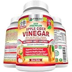 Apple Cider Vinegar Capsules Max 1740mg with Mother – 100% Natural & Raw with Cinnamon, Ginger & Cayenne Pepper – Ideal for Healthy Living, Detox & Digestion -120 Vegan Pills