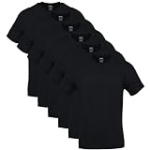 Gildan Men’s Crew T-Shirts, Multipack, Style G1100, Black (6-Pack), Small