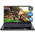 acer Nitro 5 Gaming Laptop | 15.6″ FHD IPS 144Hz | Intel 8-Core i5-13420H (>i7-12650H) | 16GB DDR5 512GB SSD | GeForce RTX 3050 6GB Graphic | Backlit Thunderbolt Win11Pro Black + HDMI Cable