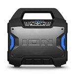 ION Tailgater Boom – Outdoor Portable Bluetooth Speaker with Mic in, FM Radio, USB Port, Battery, IPX5 Water-Resistant, Wireless Stereo-Link, App, 60W