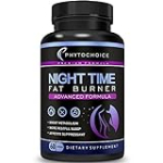 Night Time Weight Loss Pills -Carb Blocker Appetite Suppressant with Melatonin-Fat Burner Diet Pills that Work Fast for Women-Nighttime Metabolism Booster-Overnight Fat Burning Pills-1 Pack