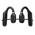 Open-Ear Headphones, Wireless Air Conduction Headphones Lightweight Sweatproof Bluetooth Sports Headset with Mic Answer Phone Call Music for Running, Hiking, Driving, Bicycling (Black)