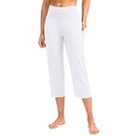 Generic 2024 Prime Items Capri Pants for Women Tummy Control Yoga Capris with Pockets Black Capri Leggings Straight Leg Crop Yoga Pant My Orders Today’s Deals Orders Placed by me peime White-1 XXL