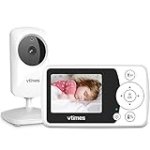 VTimes Baby Monitor with Camera and Audio, Video Baby Monitor No WiFi Night Vision, 2.4″ LCD Screen Portable Baby Camera VOX Mode Pan-Tilt-Zoom Alarm and 1000ft Range, Ideal for Baby/Elderly/Pet