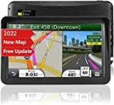 GPS Navigation for Car,Latest 2022 Map, 9 inch Touch Screen Real Voice Spoken Turn-by-Turn Direction Reminding Navigation System for Cars, GPS Satellite Navigator with Free Lifetime Map Update