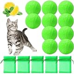 10 Pack Cat Repellent Outdoor and Indoor, Natural Peppermint Oil Cat Deterrent Outdoor and Indoor, Keep Cats Out of Yard Permanently, Protect Your Yard Outdoor and Furniture Indoor, Evict Stray Cats